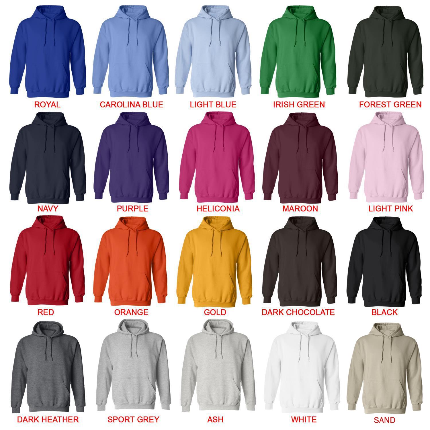 hoodie color chart - Corgi Gifts UK