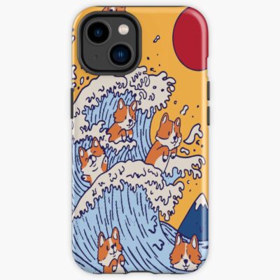 The Great Wave Of Corgis Iphone Case