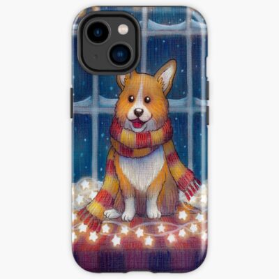 Cosy Winter Corgi Iphone Case