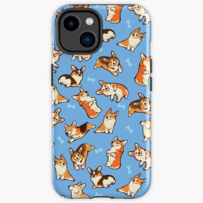 Jolly Corgis In Blue Iphone Case