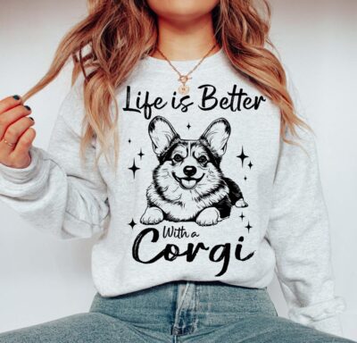 Funny Corgi Casual Wear Sweatshirt