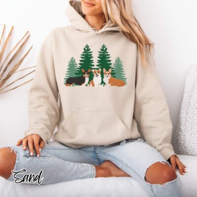 Funny Corgi Vintage Style Hoodie