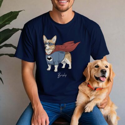 Corgi Superhero Custom T-shirt