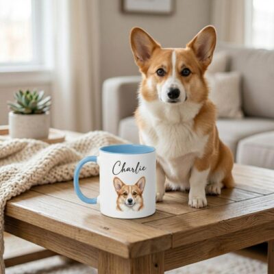 Corgi Portrait Lovely Custom Mug