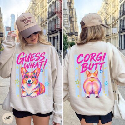 Funny Corgi Pet Design Sweatshirt
