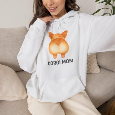 Funny Corgi Art Design Hoodie