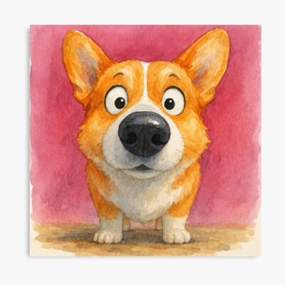Cute Corgi Fan Art Poster