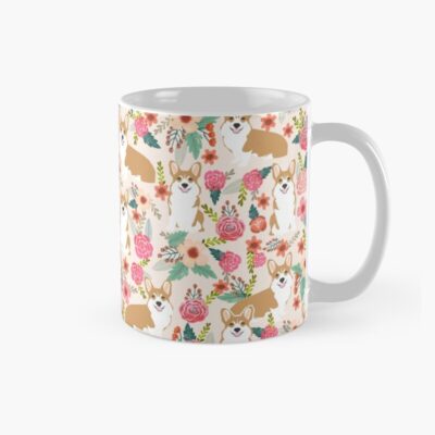 Corgi Floral Flowers Spring Garden Mug