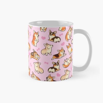 Lovey Corgis In Pink Mug