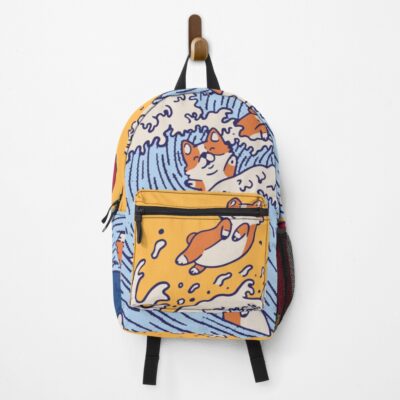 The Great Wave Of Corgis Backpack