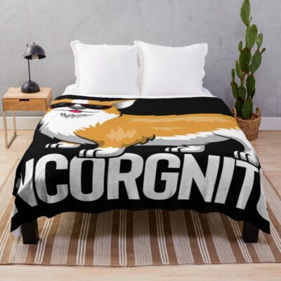 Incognito Corgi Throw Blanket