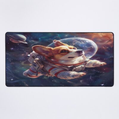 Corgi Space Space Mouse Pad