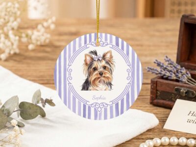 Corgi Custom Name Christmas Ornament