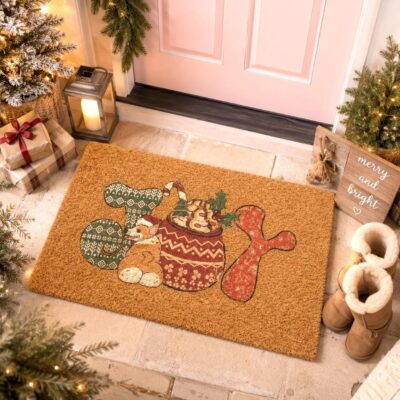 Corgi Cute Festive Christmas Welcome Doormat